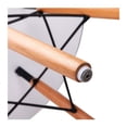 thumbnail image 3 of Aron Living Pyramid 30" Round Mid-Century Wood Dining Table in White, 3 of 5