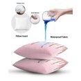 thumbnail image 6 of Waterproof Outdoor Throw Pillows with Inserts 12"x20", Pink Glowing Fluid Soft Decorative Pillowcases for Couch Bedroom, Romantic Modern Droplet Pillow Covers for Sofa Living Room, 6 of 8