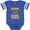 Football Blue and White, variant on Inktastic Kansas the Sunflower State Boys or Girls Baby Bodysuit