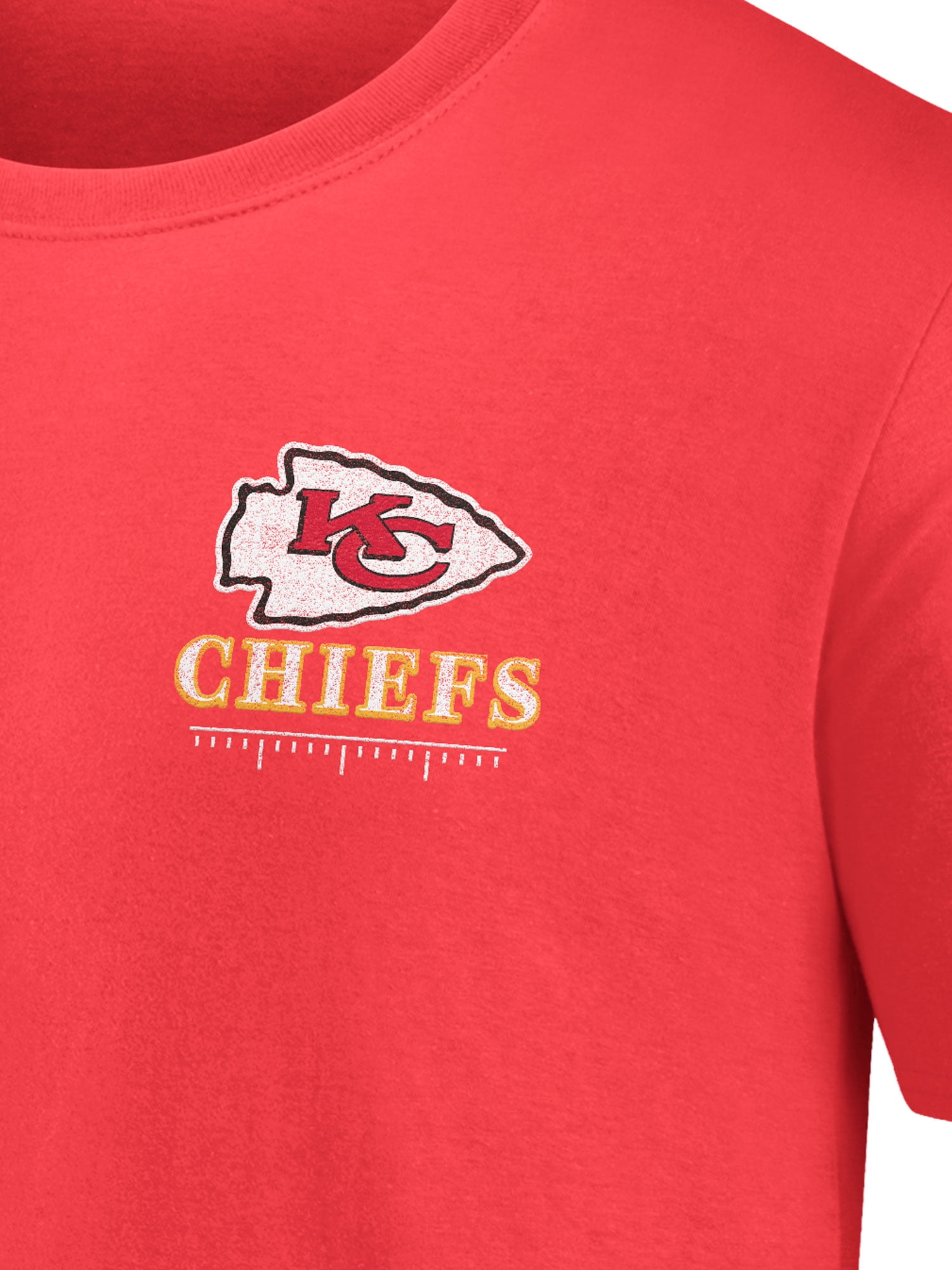 NFL Kansas City Chiefs Men's Cotton Faded Red Short Sleeve T-Shirt