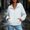 White, variant on Waterproof Rain Jacket for Women Lightweight Bomber Outdoor Windbreaker Zip Up Packable Raincoats with Pockets Yellow