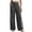 Gray, variant on Wide Leg Pants for Women Pull on Work Pants High Waisted Business Casual Trousers Slacks with Pockets(Black,XX-Small)