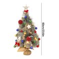 thumbnail image 2 of Teissuly Christmas Tree Package, Sparkling Christmas Decoration 60cm White Needle Tree Mini Christmas Tree Table Decoration Teissuly WER202311016978, 2 of 9