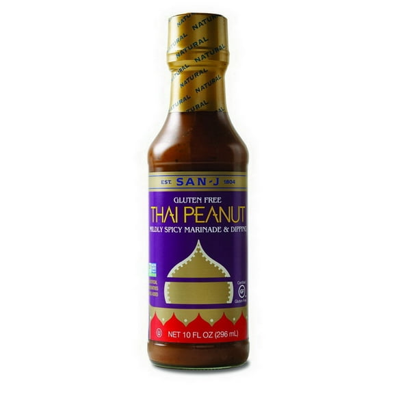(Price/Case)San-J International 075810140208 San-J Gf Thai Peanut Sauce 10oz.