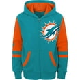 thumbnail image 2 of Preschool Aqua Miami Dolphins Stadium Color Block Full-Zip Hoodie, 2 of 3
