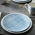 thumbnail image 5 of Noritake Blue Hammock Set of 4 Coupe Stripe Salad Plates, 5 of 7