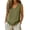 Army Green, variant on Women’s Sleeveless V Neck Top With Front Pocket Casual Loose Fit Lightweight Summer Blouse For Daily Wear Work Office Travel