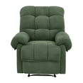 thumbnail image 2 of Recliner Chair, PAPROOS Reclining Chair with 2 Side Pockets, Plush Cloud Home Theater Recliner with with Fixed Base, Manual Recliner for Adults for Living Room Bedroom, Army Green, 2 of 9