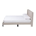 thumbnail image 2 of Baxton Studio Casol Lit Plateforme Taille Complète en Tissu Beige Transitionnel Style Mid-Century Modern, 2 of 5