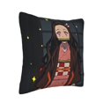 thumbnail image 2 of Funda de cojín de pana suave Demon Slayer, 18 x 18 pulgadas, funda de almohada decorativa para sofá, dormitorio, cama, silla y sala de estar, 2 of 8