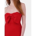 thumbnail image 3 of No Boundaries Oversized Bow Mini Dress, Women's, 3 of 4