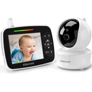 Baby Monitor, Video Baby Monitor with Remote Pan-Tilt-Zoom Camera and Audio, Large Screen Night Vision, Two Way Talk, Temperature Display, Lullabies, VOX Mode, 960ft Range (935A)
