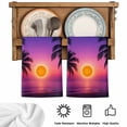 thumbnail image 5 of Purple Orange Beach Kitchen Towels Set of 1, Ocean Coastal Summer Tropical Coconut Tree Palm Absorbent Dish Towels for Kitchen, Microfiber Hand Towel, Quick Drying Tea Towel for Cleaning Dishcloths, 5 of 7