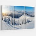 thumbnail image 2 of Designart Winter Mountains Panorama Canvas Wall Art, 2 of 4