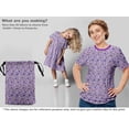 thumbnail image 5 of oneOone Cotton Poplin Violet Fabric Batik Diy Clothing Quilting Fabric Print Fabric By Yard 42 Inch Wide, 5 of 5