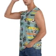 thumbnail image 3 of Kdxio Hawaiian Style for Men's Muscle T-shirt,Sleeveless for Workout Running Athletic Gym Lounge Casual, 3 of 7