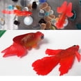 thumbnail image 3 of Volkmi Poisson Rouge simulation Lumineux Fausse Méduse Océan Décorations Écologiques Couleur silicone Poisson Diable Poisson Rouge No. 5, 3 of 9