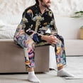 thumbnail image 7 of Daiia Cute Mushroom Landscape for Men's Long-Sleeved Pajama Set – Soft & Comfortable Sleepwear Button-Up Pajamas Cozy Lounge Wear-XX-Large, 7 of 7