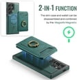 thumbnail image 6 of 2 in 1 Function Detachable Magnetic Phone Cases Compatible with Samsung Galaxy S25 Ultra Case with Card Holder Ring, Compatible with Magsafe Wallet, Slim Fit PU Leather Men RFID Blocking, Green, 6 of 10