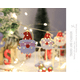 Yewang LED Santa light string, iron glove red socks, Christmas battery box, USB lantern, Christmas tree decoration light (iron snowflake [battery model always on] 2 meters 10 lights) – image 4 sur 5