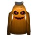 thumbnail image 5 of Camiseta de manga larga con cuello halter sin tirantes y calabaza fantasma para mujer Pompotops gfhjh2416, 5 of 5
