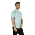 thumbnail image 3 of Inkmeso Mens Printed Designer Mandarin Collar Asian Shirt Casual Relaxed-Fit Button Down Shirts, 3 of 7