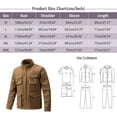 thumbnail image 2 of Mens Autumn And Winter Stand Collar Multi Pockets Casual Jacket Workwear Solid Color Cardigan Zipper Long Sleeve Hoodless Casual Jacket, 2 of 3