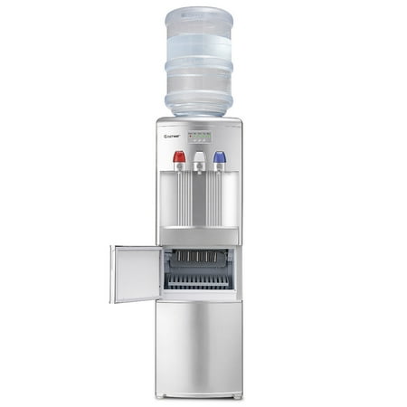 ice maker built water dispenser machine cold loading watercooler cooler costway