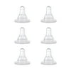 First Essentials by NUK Replacement Bottle Nipples, Silicone, Medium Flow, 6-Pack