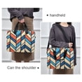 thumbnail image 6 of FORMRS 16" Laptop Bag Carrying Sleeve Case with Handle Travel Shoulder Briefcase, Blue Geometric, 6 of 8