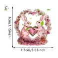 thumbnail image 6 of AJKSFHIU Valentine's Day Desktop Ornaments ,Crystal Heart Bunny Flamingo Rose Romance Statue Figurine Ornament ,Centerpieces Clear for Table Bedroom Holiday Party Decoration, 6 of 8