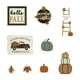 thumbnail image 2 of Xihbxyly Escalera de Calabaza para Coche, Bandeja de Madera Escalonada para Halloween, Diseño Artesanal, Decoración Festiva para Mesa o Estante, Ideal para Fiestas de Otoño U Oficina, Juego de 9 Piez, 2 of 7