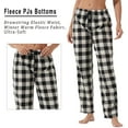 thumbnail image 5 of YUSHOW Women Fleece Pajama Pants Buffalo Plaid Pjs Bottoms Soft Comfy Sleep Lounge Pj Pants S, 5 of 8