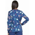 thumbnail image 3 of Dickies EDS Warm Up Scrubs Jacket for Women Snap Front DK306, S, Don't Rush, 3 of 5