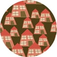 thumbnail image 1 of Ahgly Company Machine Washable Indoor Square Transitional Peru Brown Area Rugs, 3' Square, 1 of 7