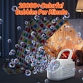 thumbnail image 3 of JoyStone 42 Hole Automatic Bubble Machine, High-Output Bubble Maker, 20000+ Bubbles/Minute, Portable Handle, Perfect for Outdoor Parties, Gifts for 3+ Ages, White, 3 of 11