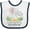 White and Navy, variant on Inktastic I'll Never Forget That My Tia Loves Me Cute Elephants Boys or Girls Baby Bib