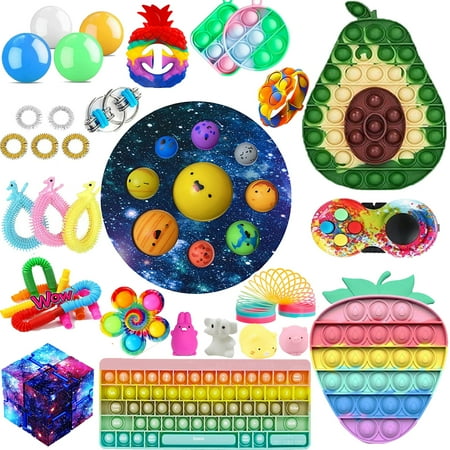 Multitrust Sensory Fidget Toys Set 34Pcs Relieving Stress and Anxiety Toys Kit