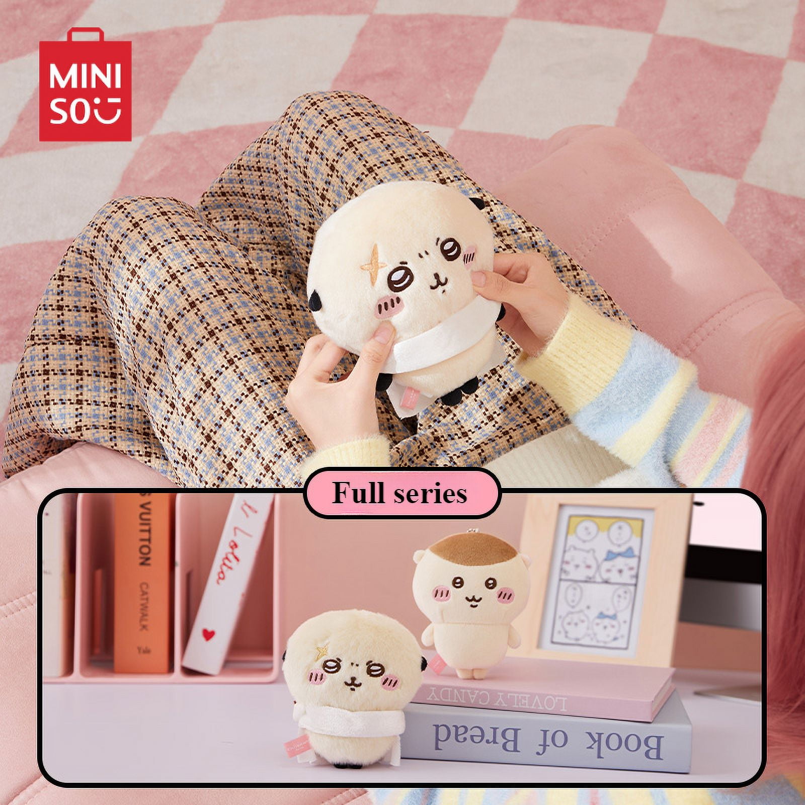 MINISO Chiikawa Plush Pendant Portable School Bag Decoration