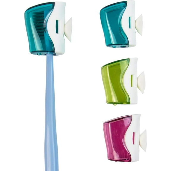 3Pcs/6Pcs Toothbrush Head Covers with Suction Cup Toothbrush Protective Case Great Toothbrush Cover Holder for Home Travel Outdoor Camping