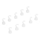 thumbnail image 3 of Ganchos Magnéticos, ABS Portátil De 11 Libras De Carga, 10 Piezas, Gancho Magnético Blanco Resistente Para Cocina Para Uso Doméstico, 3 of 7