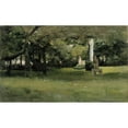 thumbnail image 2 of Albert Edelfelt 24x16 Black Ornate Framed Double Matted Museum Art Print Titled: The Cluny Museum Garden in Paris (1878), 2 of 5