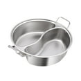 thumbnail image 4 of Tnarru Shabu Shabu Divider Hot Pot Divided Hot Pot Kitchen Cooker Soup Cookware Steamboat Hotpot Cooker for Party Restaurant Camping M, 4 of 8
