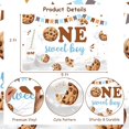 thumbnail image 5 of Cookie 1st Birthday Decorations, 5 * 3 ft One Sweet Boy Backdrop Banner Photography Background Photo Studio, Cookie and Milk Party Supplies, 5 of 6