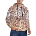 thumbnail image 2 of Daiia Leopard Brown for Men's Fashion Hoodies & Sweatshirts with Kangaroo Pocket Hooded Sweatshirt Breathable & Moisture Wicking-XX-Large, 2 of 7