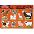 thumbnail image 1 of Melissa & Doug Farm Animals Sound Puzzle - Rompecabezas de clavijas de madera con efec Melissa & Doug Melissa & Doug, 1 of 2