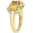 thumbnail image 3 of Everly Women's Citrine Yellow Gold Plated Ring, 3 of 7