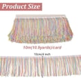 thumbnail image 2 of Polyester Fringe Lace Ribbon Tassel Lace Trimming Curtain Accessories Colorful 4 inch(100mm), 2 of 9