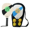 thumbnail image 3 of koolsoo Pickleball Rackets Comfort Grip Portable Pickleball Rackets with Storage Bag Green and Blue, 3 of 9