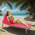 thumbnail image 4 of XWSHYW Foldable Beach Cushion Lightweight Inflatable Lounger Flocking Fabric Great for Beach Camping and Backyard Use, 4 of 6